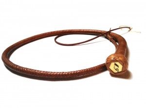 Snake whip braided kangaroo leather frusta snake whip intrecciata in pelle di canguro (12)