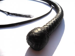 Snake whip braided kangaroo leather frusta snake whip intrecciata in pelle di canguro (3)