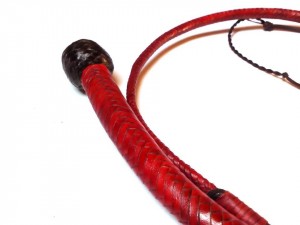Snake whip braided kangaroo leather frusta snake whip intrecciata in pelle di canguro (8)