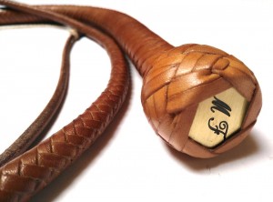 Snake whip braided kangaroo leather frusta snake whip intrecciata in pelle di canguro (14)